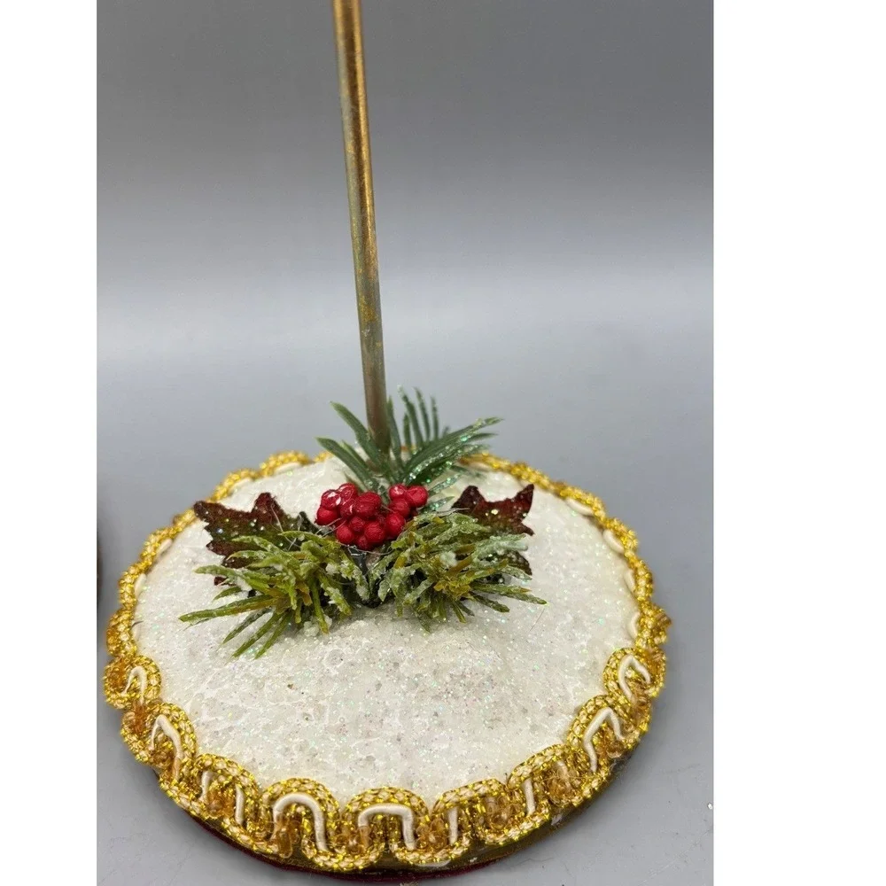 Mark Roberts Fairy Stand Christmas White Snow‎ Greenery